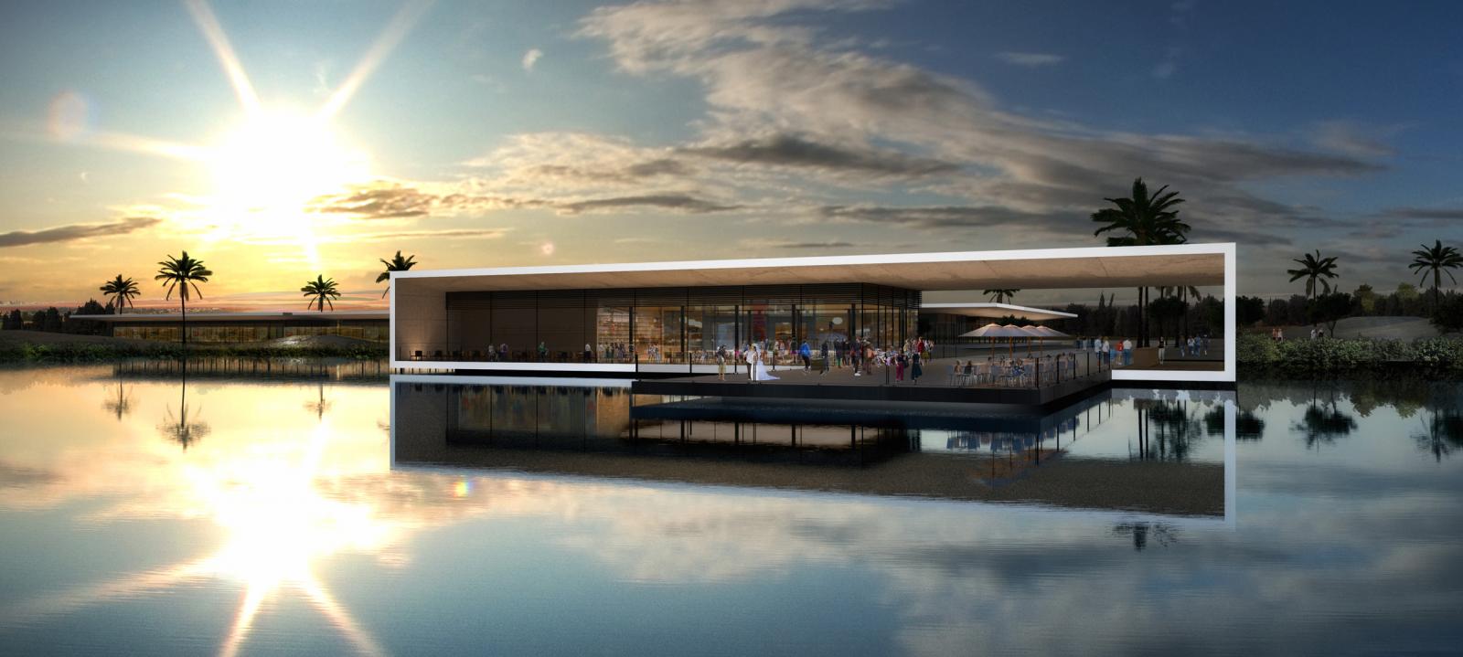 הדמייה של מסעדה באגם, הפרויקט הבא של עיריית באר שבע